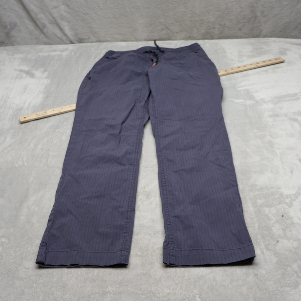 Cotopaxi Pants Womens Medium Blue Ripstop Pinstripe Casual Elastic Waist 28x29